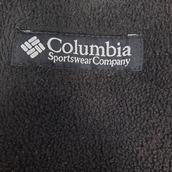 Men's Columbia Black Fleece Zip Up Jacket Medium - Picture 5 of 6